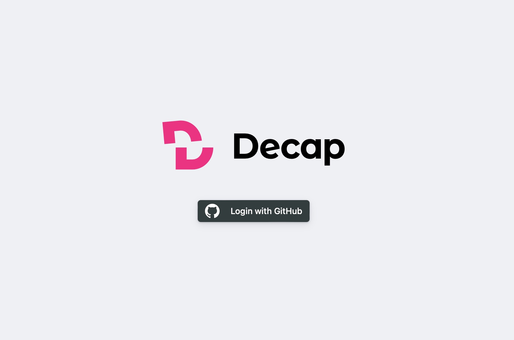 Decap CMS with the Login with Github button